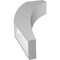 Ekena Millwork 3 1/2-in. W x 12-in. D x 24-in. H Thorton Architectural Grade PVC Knee Brace BRCP035X12X24THR - alternate 4